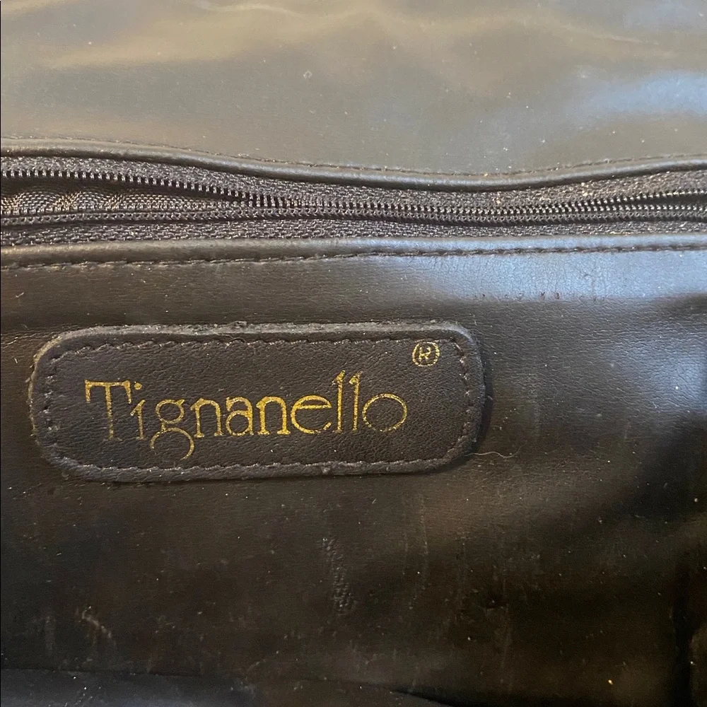 Tignanello leather backpack purse